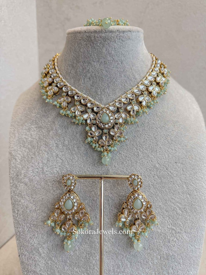 Tia Faux Kundan Sets - SOKORA JEWELSTia Faux Kundan SetsNECKLACE SETS