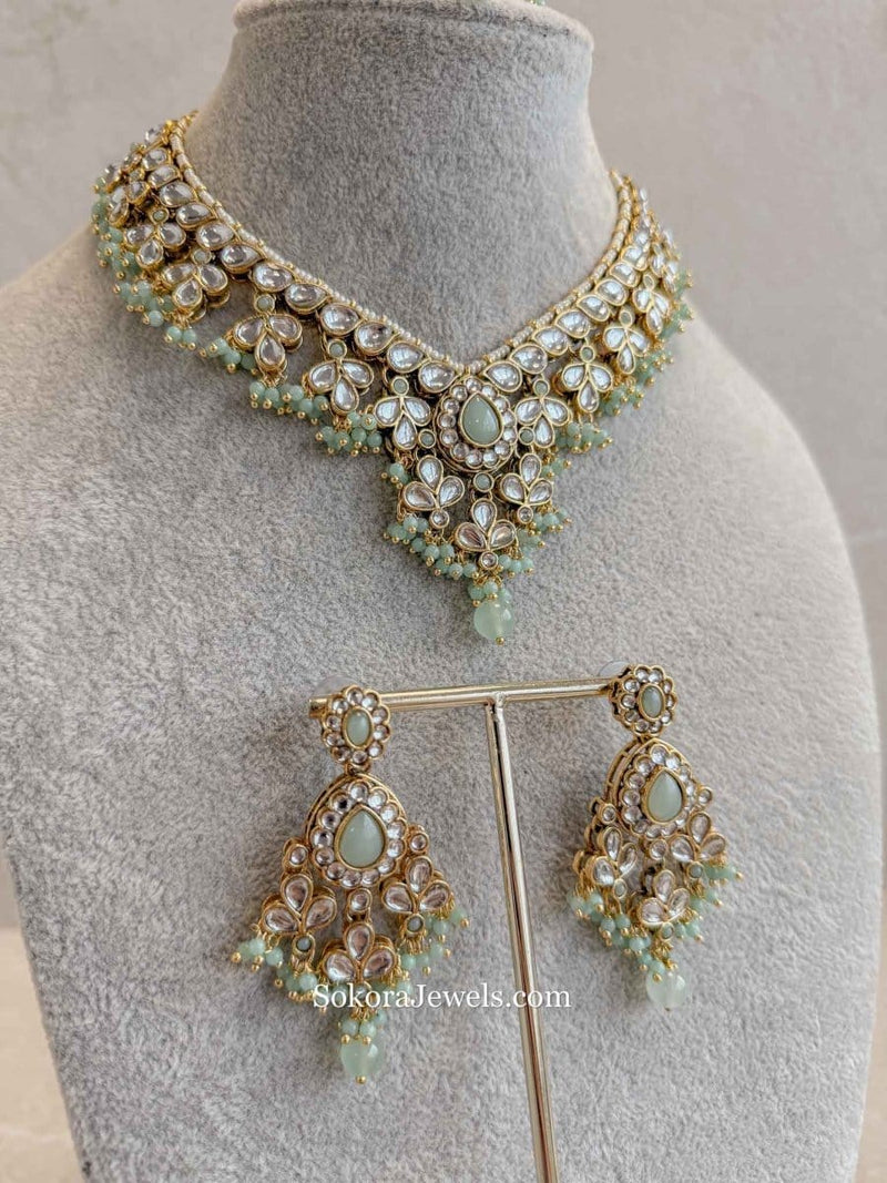 Tia Faux Kundan Sets - SOKORA JEWELSTia Faux Kundan SetsNECKLACE SETS