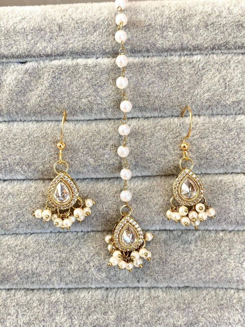 Tiny Earring and Tikka set - 2 Colours - SOKORA JEWELSTiny Earring and Tikka set - 2 Colours