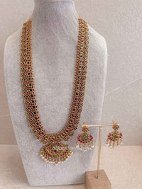 Traditional Ruby & Green Kemp Mala Set - SOKORA JEWELSTraditional Ruby & Green Kemp Mala Set