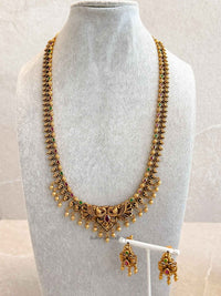Traditional Ruby & Green Mala Set - SOKORA JEWELSTraditional Ruby & Green Mala Set