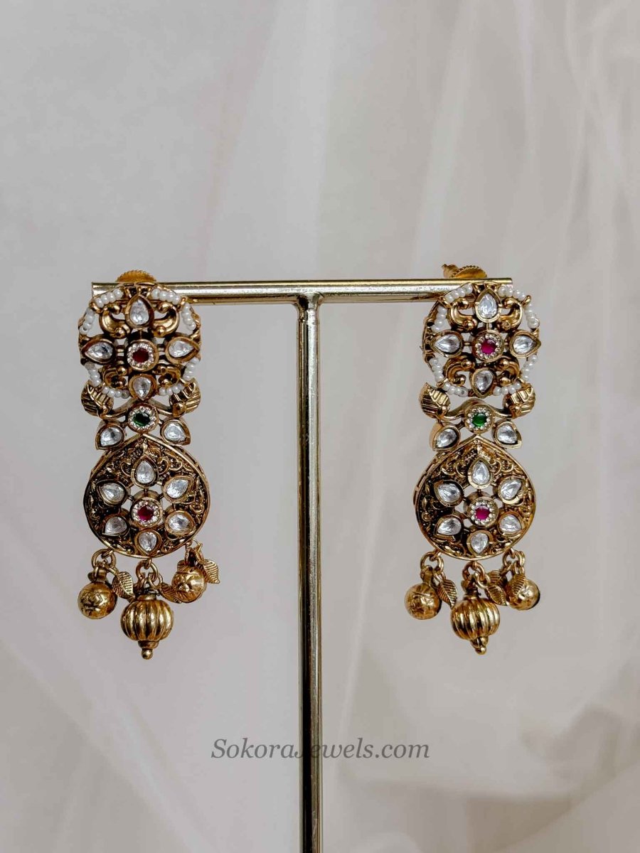 Tulo Heritage Kundan Choker set - Ruby, Emerald & Kundan - SOKORA JEWELSTulo Heritage Kundan Choker set - Ruby, Emerald & Kundan