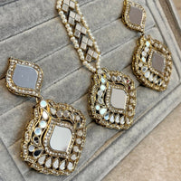 Tulsi Large Tikka set - Mirror - SOKORA JEWELSTulsi Large Tikka set - Mirror