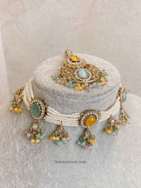 Multicolour Raveen Choker Set - 5 Options