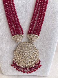 Uzma Long Haar - Maroon - SOKORA JEWELSUzma Long Haar - Maroon