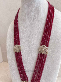 Uzma Long Haar - Maroon - SOKORA JEWELSUzma Long Haar - Maroon