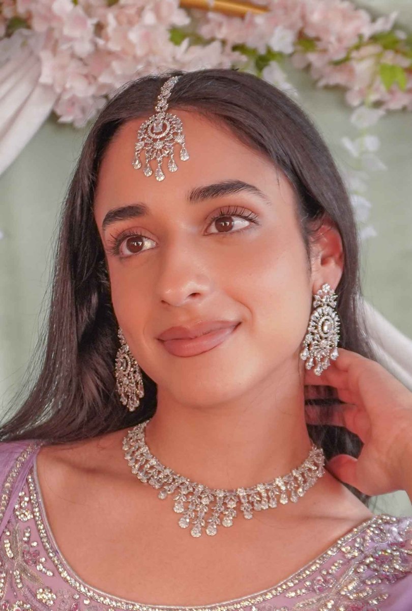 V - shape Diamante Set - SOKORA JEWELSV - shape Diamante SetNECKLACE SETS