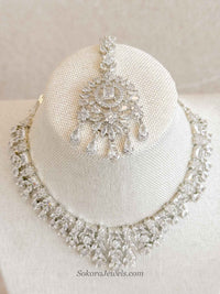 V-shape Diamante Set - SOKORA JEWELSV-shape Diamante SetNECKLACE SETS