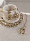 Vaali Mirrored Necklace set - Pearl - SOKORA JEWELSVaali Mirrored Necklace set - PearlNECKLACE SETS