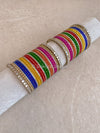 Vibrant Multicolour Mirror Bangle Set - SOKORA JEWELSVibrant Multicolour Mirror Bangle SetBANGLES