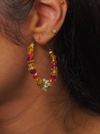 Vibrant Pink Hoops - SOKORA JEWELSVibrant Pink Hoops