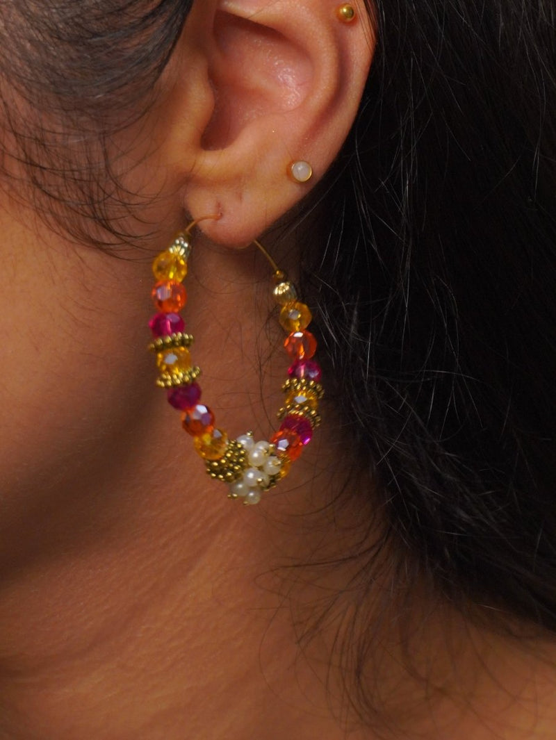 Vibrant Pink Hoops - SOKORA JEWELSVibrant Pink Hoops