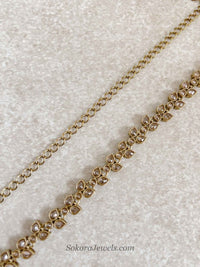 Vine Leaf Bridal Waist Chain - SOKORA JEWELSVine Leaf Bridal Waist Chain