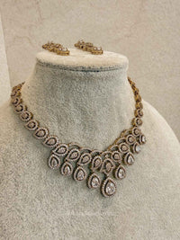 Vine Leaf Diamante Necklace set - SOKORA JEWELSVine Leaf Diamante Necklace setNECKLACE SETS