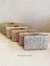 Vine Leaf Embellished Clutch Bag - 5 Colour options - SOKORA JEWELSVine Leaf Embellished Clutch Bag - 5 Colour options