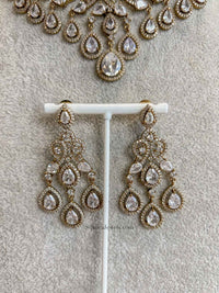 Vines Drop Antique Diamante Set - SOKORA JEWELSVines Drop Antique Diamante SetNECKLACE SETS