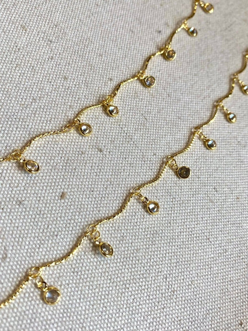 Viola Anklets - Clear - SOKORA JEWELSViola Anklets - Clear