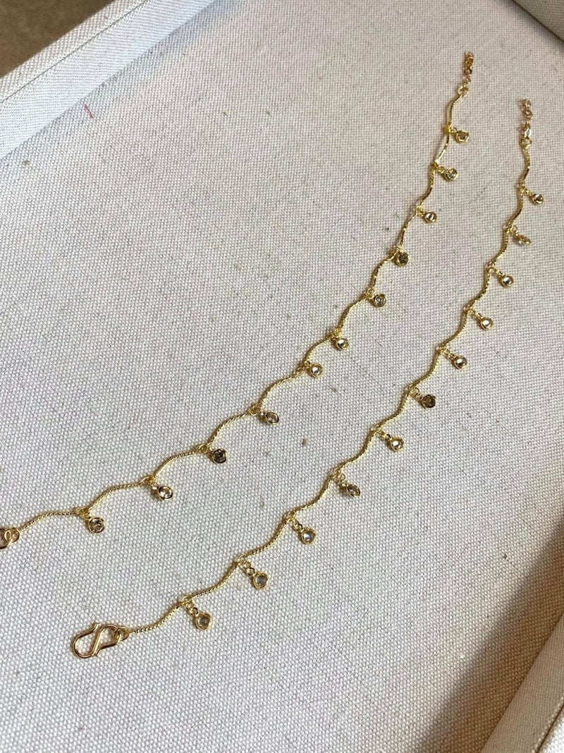 Viola Anklets - Clear - SOKORA JEWELSViola Anklets - Clear