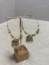 SLIGHTLY IMPERFECT: Moon Shimmer Hoop Earrings