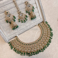 Yashnee Necklace set - Green - SOKORA JEWELSYashnee Necklace set - Green