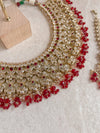 Yashnee Necklace Set - Red - SOKORA JEWELSYashnee Necklace Set - Red