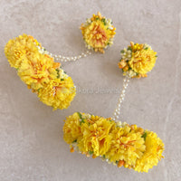 Yellow Floral Hand Pieces - SOKORA JEWELSYellow Floral Hand Pieces