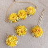 Yellow Floral Necklace set - SOKORA JEWELSYellow Floral Necklace set