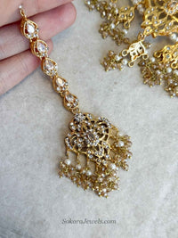 Zahara Golden Bridal Choker Set - SOKORA JEWELSZahara Golden Bridal Choker Set