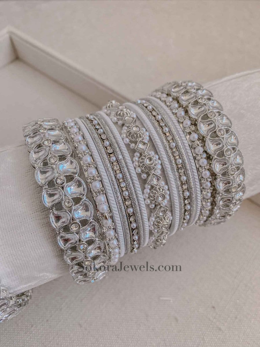 Zaina Bangle Set - 2 Colour Options – SOKORA JEWELS