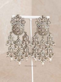 Zareen Statement Zircon Dangling Earrings - SOKORA JEWELSZareen Statement Zircon Dangling Earrings