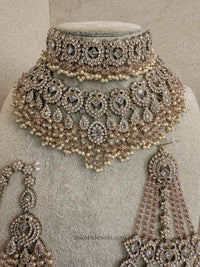 Zariya Blush Bridal Jewellery Set - SOKORA JEWELSZariya Blush Bridal Jewellery Setnecklace sets