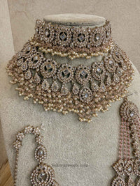Zariya Blush Bridal Jewellery Set - SOKORA JEWELSZariya Blush Bridal Jewellery Setnecklace sets