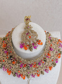 Zeba Bridal Set - Multicolour - SOKORA JEWELSZeba Bridal Set - Multicolournecklace sets