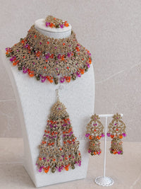 Zeba Bridal Set - Multicolour - SOKORA JEWELSZeba Bridal Set - Multicolournecklace sets