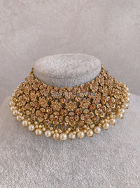 Ziba Bridal Necklace Only - Antique Gold - SOKORA JEWELSZiba Bridal Necklace Only - Antique Gold