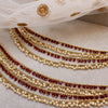 Maroon Detail Earring Chains