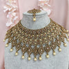 Gulnara Bridal Necklace set - Golden