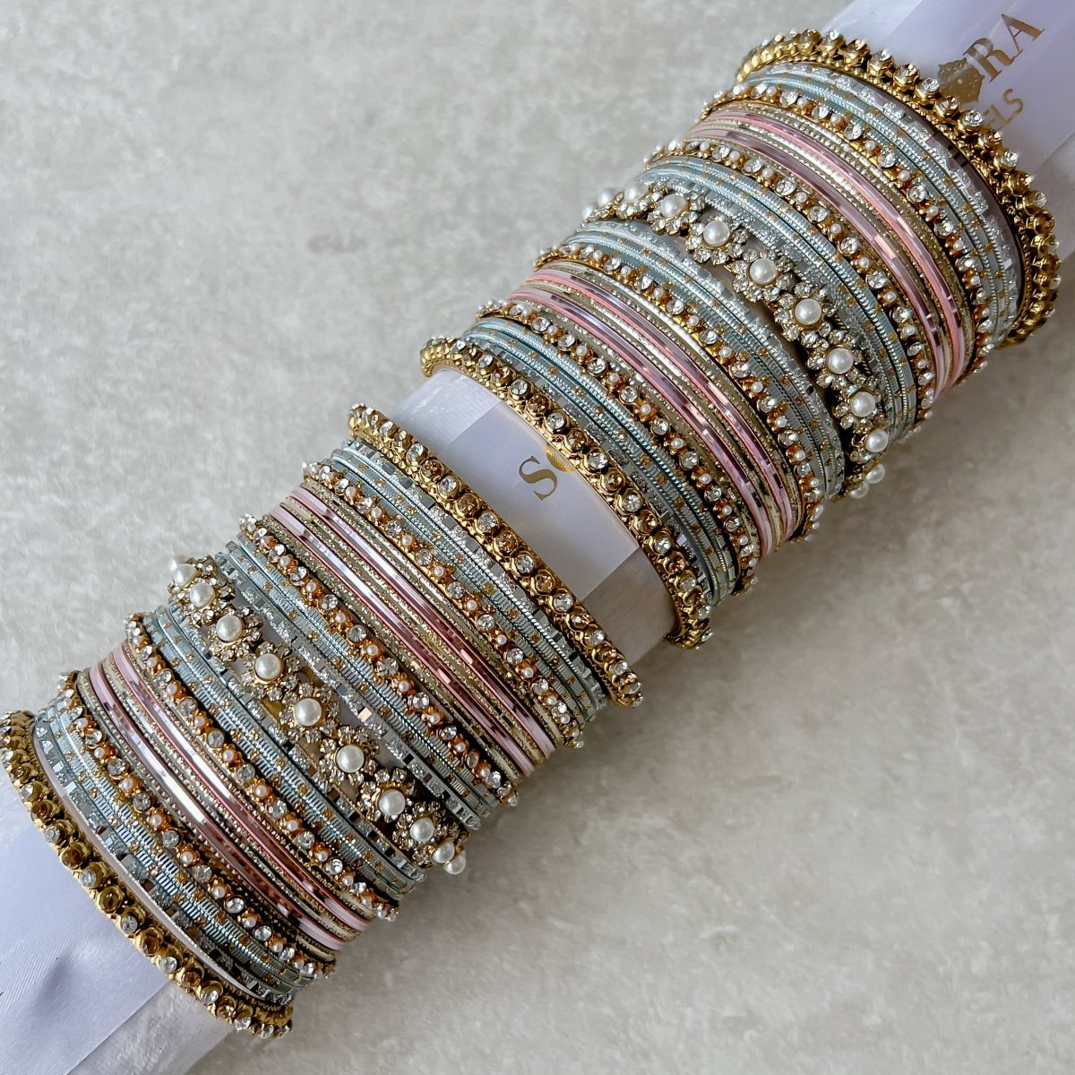 Stacked bangles sale