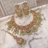 Afsheen Necklace set - Mint - SOKORA JEWELSAfsheen Necklace set - Mint