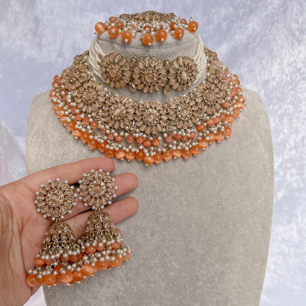 Orange on sale stone jewellery