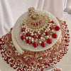 Alar Bridal Double Necklace Set - Ruby - SOKORA JEWELSAlar Bridal Double Necklace Set - Ruby