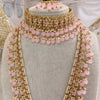 Aleesha Bridal Necklace set - Pink - SOKORA JEWELSAleesha Bridal Necklace set - Pink