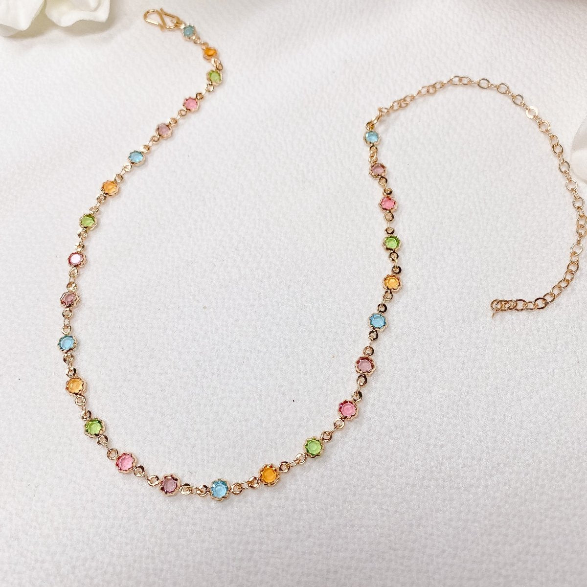 Amee Multicolour Charm necklace - SOKORA JEWELSAmee Multicolour Charm necklaceChoker Sets