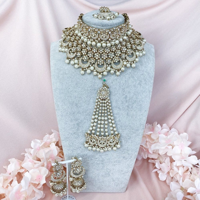 Anamika Bridal Necklace set Pearl