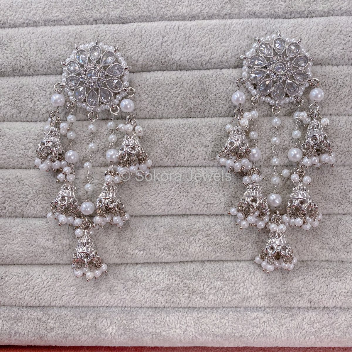 Anmol Earrings - Silver - SOKORA JEWELSAnmol Earrings - Silver