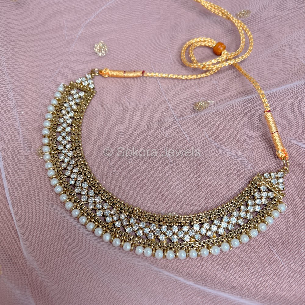 Antique Gold Necklace - SOKORA JEWELSAntique Gold NecklaceChoker Sets