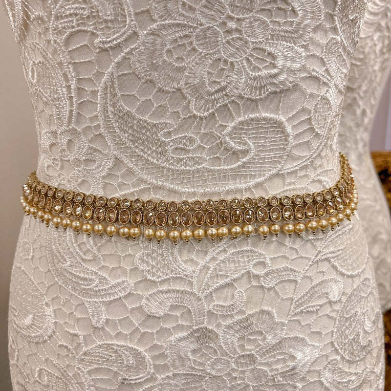 Pearl Waist Chain - Champagne SOKORA JEWELS Pearl Waist Chain - Champagne SOKORA JEWELS