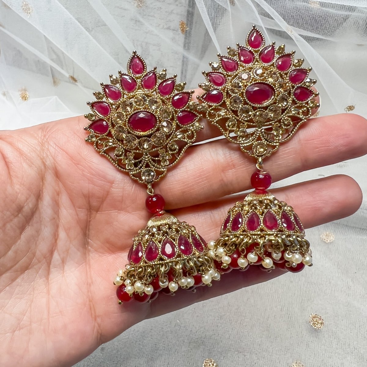 Antique Jhumka Earrings - SOKORA JEWELSAntique Jhumka Earrings