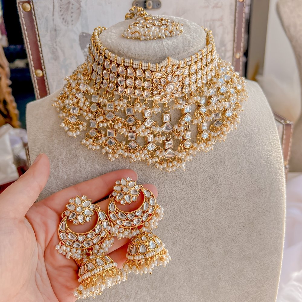 Buy Finekraft Teal Color Choker necklace Kundan jewelry set, Earrings,  Indian Jewelry, Muslim Jewelry, Pakistani Jewelry, Punjabi jewelry, Jaipur  kundan Choker for women,Party Wear jewelry Online at desertcartINDIA