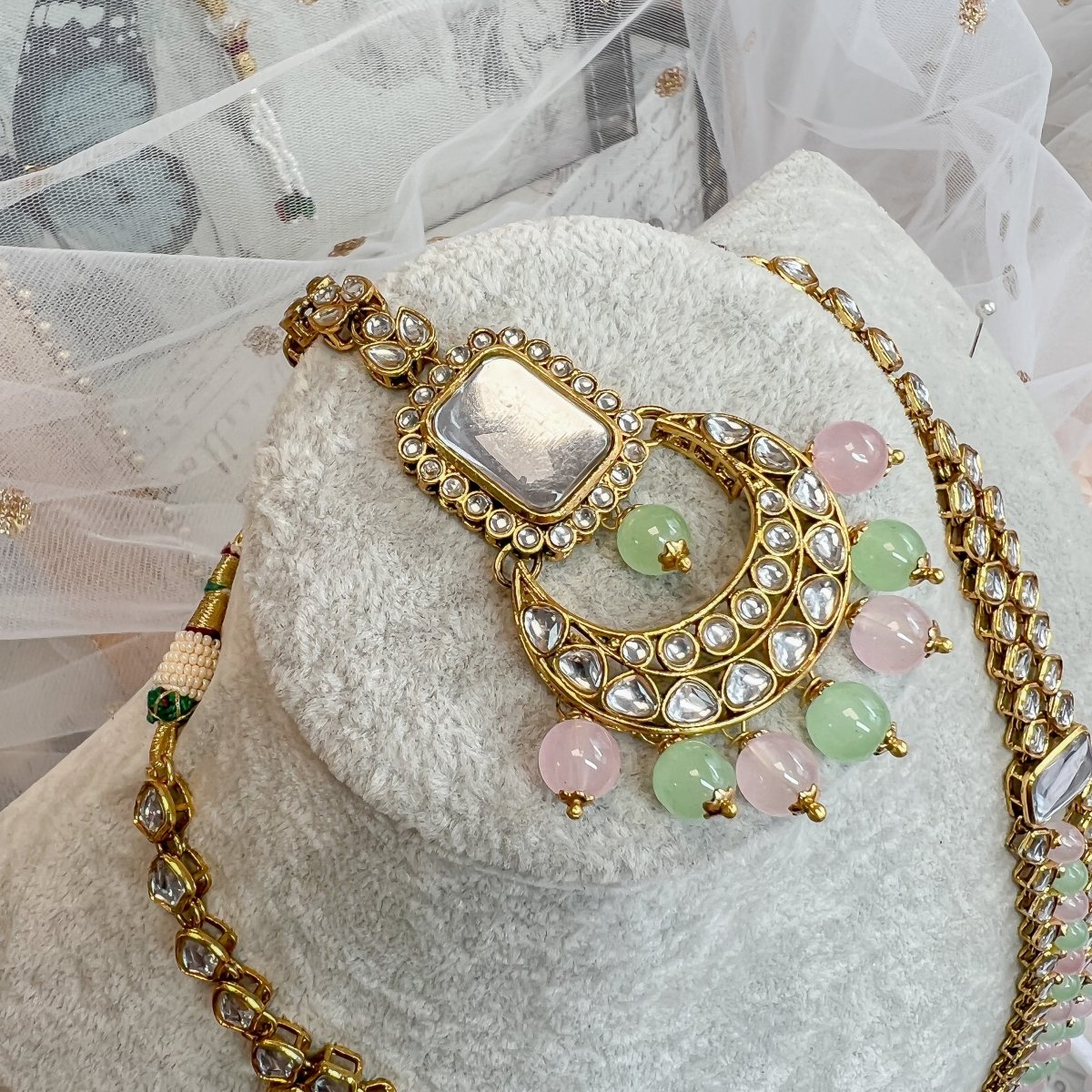 Asha Long Necklace set - Pastels - SOKORA JEWELSAsha Long Necklace set - Pastels